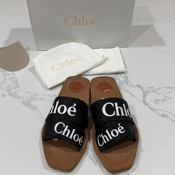 Chloe Shoes - Chloe Woody Slides sandals 38 (7.5)